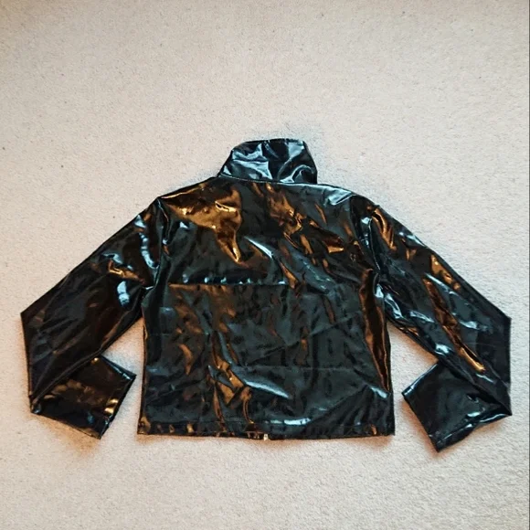 UNIF Cropped Vinyl Jacket - Picture 5 of 7